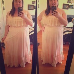 Pink Torrid size 3 floor length dress